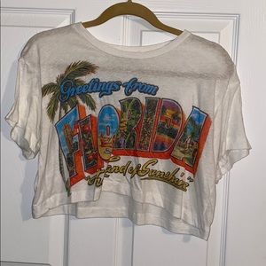 Greetings from Florida crop top T-shirt